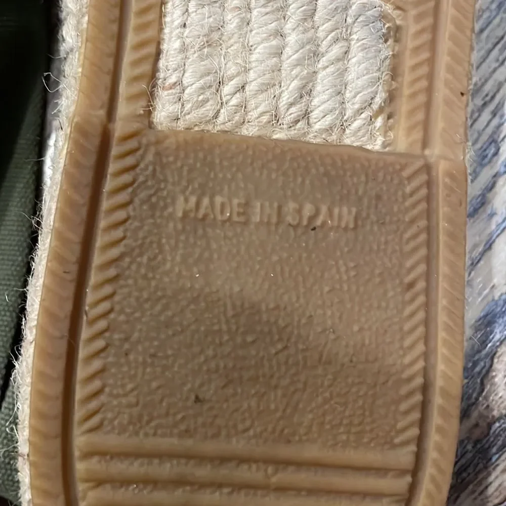 Ralph Lauren Men’s Olive Green Linen Espadrilles